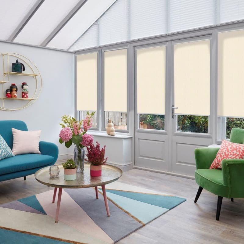 Corsica Cream Conservatory Roller blind