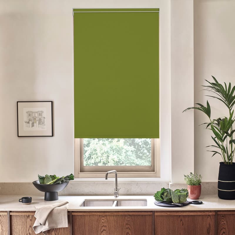 Acacia Blackout Olive Roller Blind