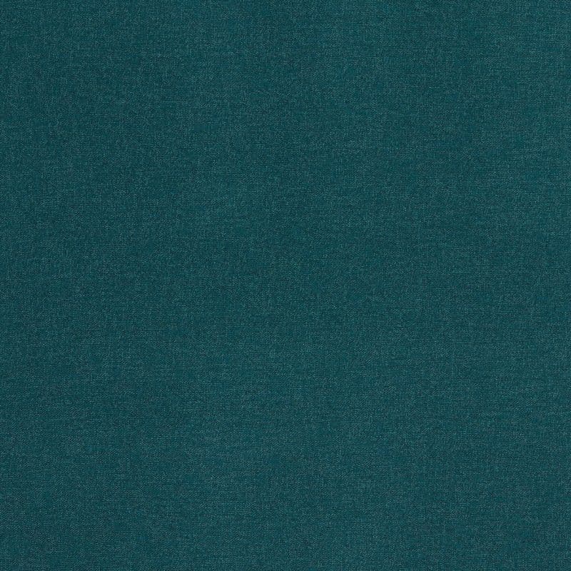 Teal woven fabric (upholstery-style) filling the frame, lying flat and showing fine, slightly textured weave; evenly lit close-up with no visible edges or background.
