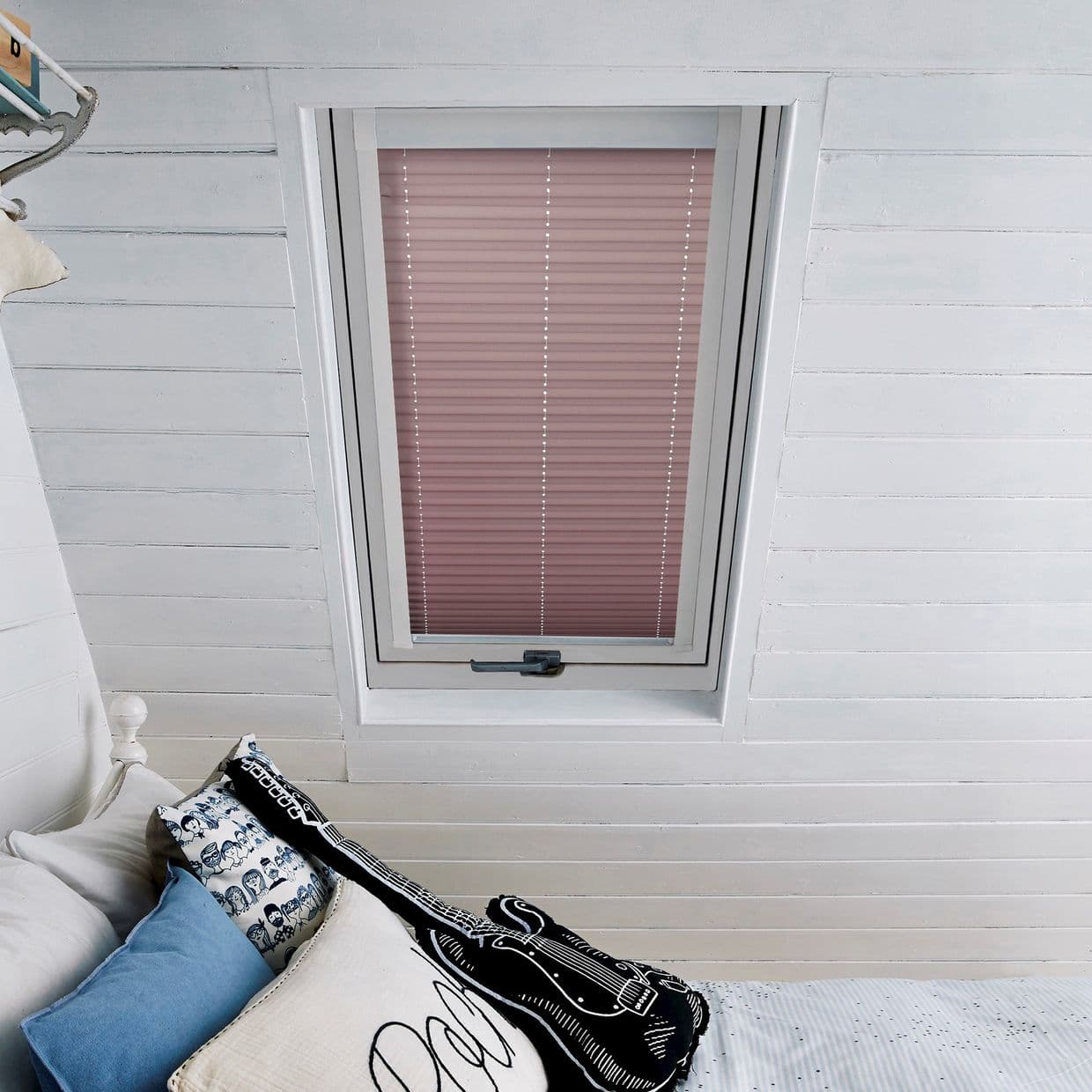 Mini Stripe Lavender Skylight Pleated Blind