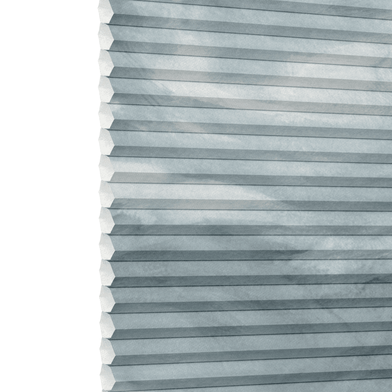 Thermashade Ripple Blue Pleated blind