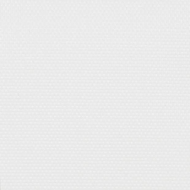 White woven-texture wallpaper panel, displaying a subtle diamond hatch pattern and fine weave, covering the entire frame; evenly lit close-up view in neutral indoor lighting, no other objects visible.