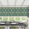Honeysuckle and Tulip Midnight Garden Roller Blind