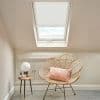 Mini Stripe White Pleated Blind