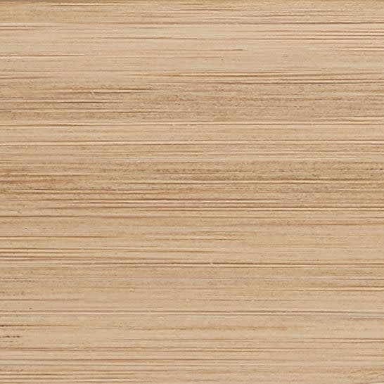 Plywood panel with fine horizontal grain and layered seams, displaying parallel striations; close-up, evenly lit view emphasizing the natural beige wood texture.