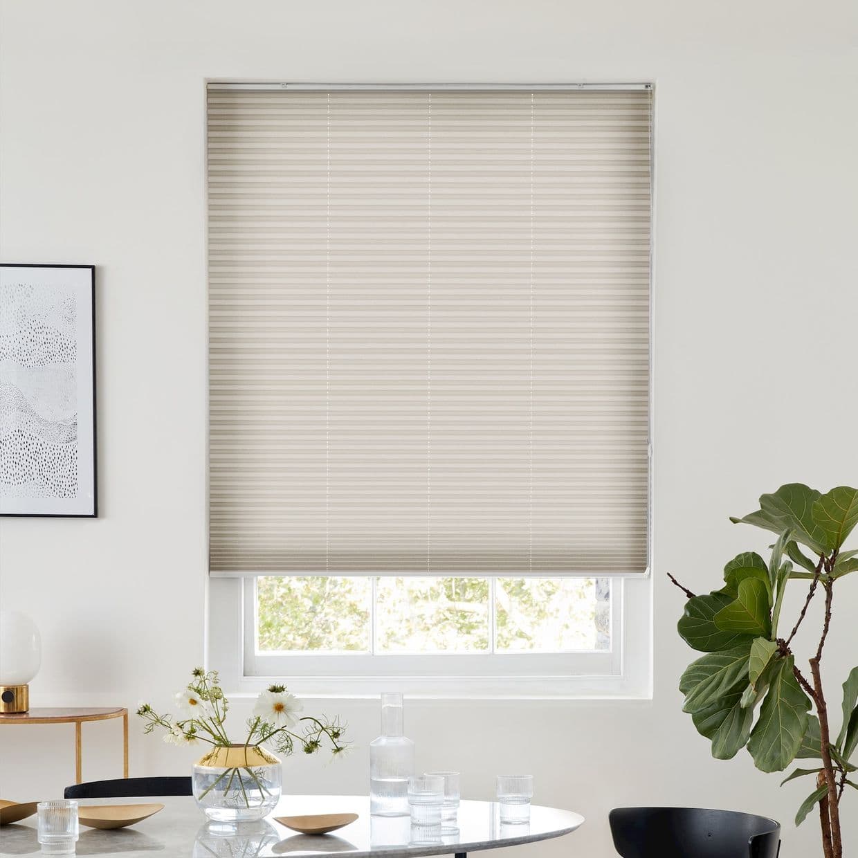 Sasso Sand Pleated Blind