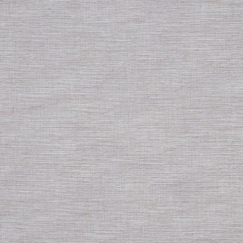Beige‑gray woven fabric with subtle horizontal striations, lying flat and evenly lit; serves as a smooth wallpaper‑like surface or upholstery textile in a neutral, softly illuminated interior context.
