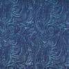 Navy-blue marbled wallpaper with light-blue swirling veins, repeating pattern covering the surface, creating textured, organic waves; flat, evenly lit close-up view.