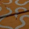 Eden Snake Rust Velvet Roman blind