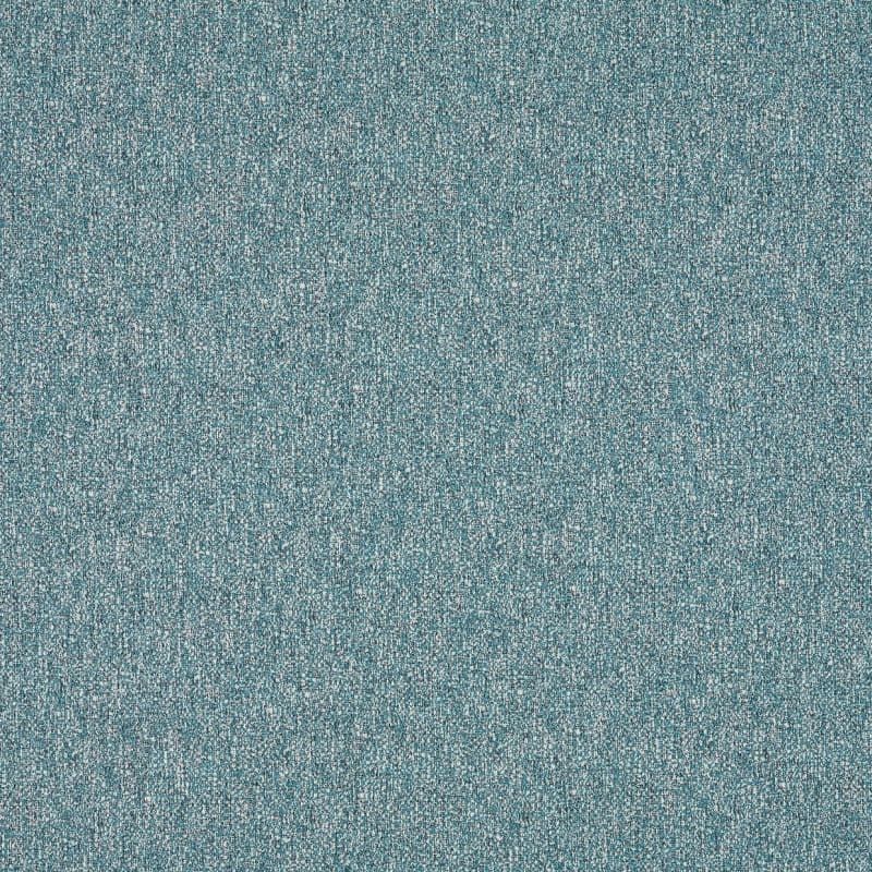Teal-speckled woven fabric occupying the entire frame, displaying a fine, tightly looped texture; close-up view with even lighting and no other objects.