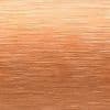 Brushed copper metal panel with fine horizontal striations; reflecting warm light and subtle highlights; presented as a flat surface, suggesting a metallic finish in neutral studio lighting.