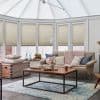Malbec Cream Conservatory Side Pleated Blind