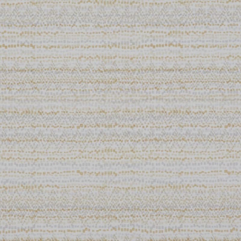 Textured wallpaper of tiny beige and gray squares forming horizontal bands; covers a wall surface; neutral tones with soft, diffuse lighting suggesting a calm interior.