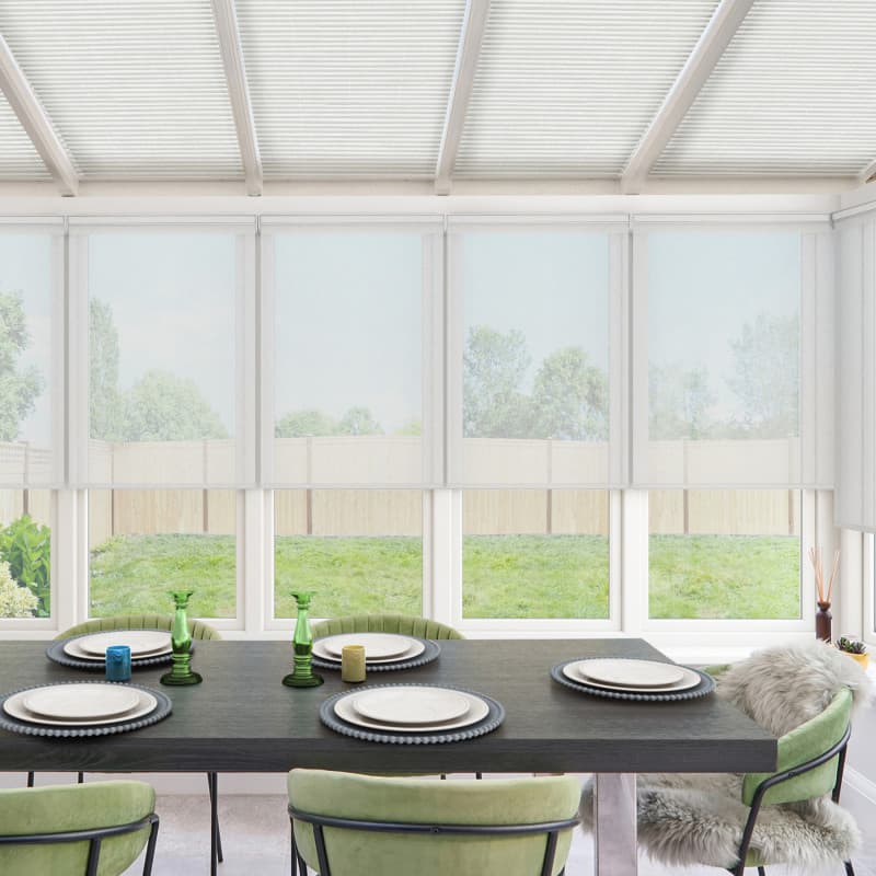 Ivy White Roller Blind