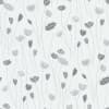 Delicate gray poppy-like flowers rise on thin, curved stems across a pale, textured background, forming a sparse, repeating wallpaper-like pattern.