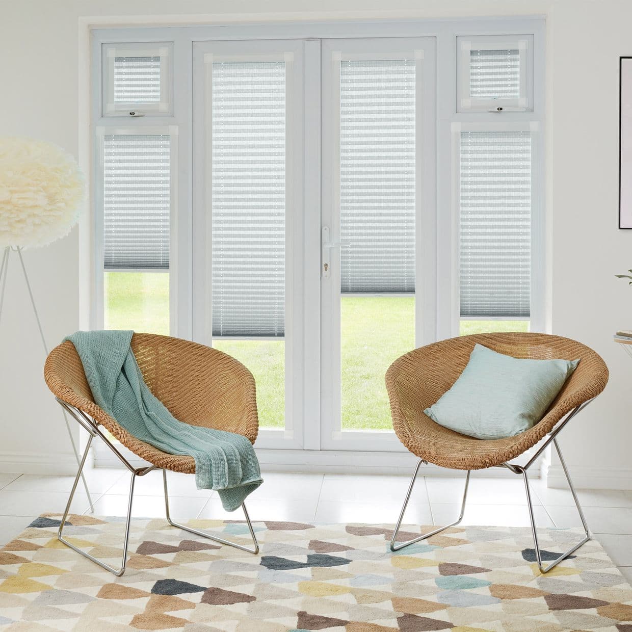 Profusion White Perfect fit Pleated blind