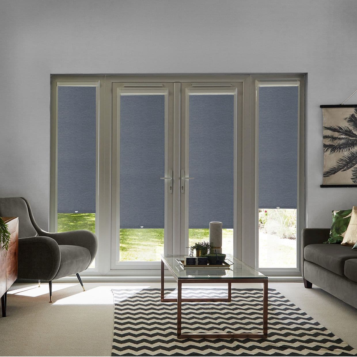 Norfolk Grey Perfect Fit Roller blind