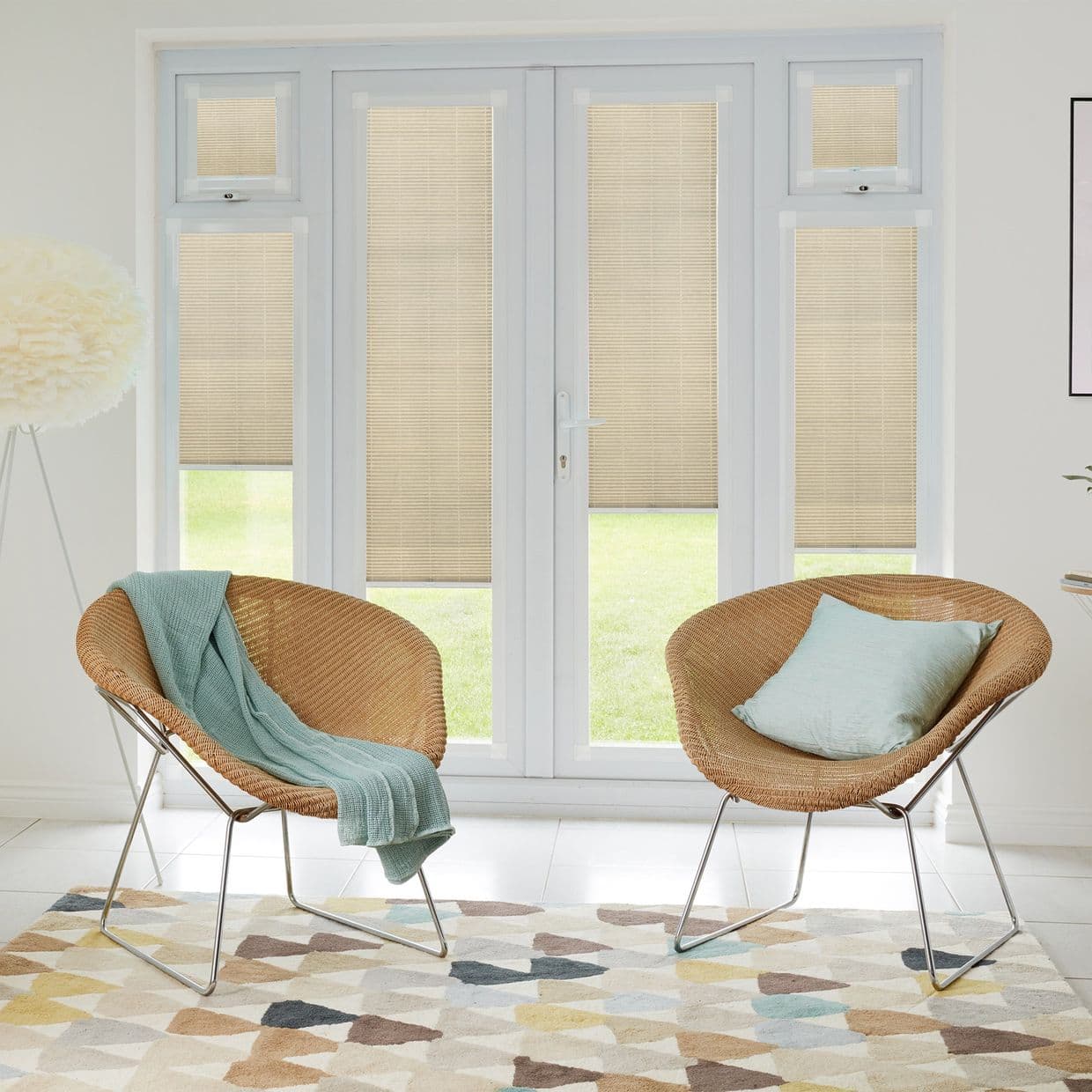 Alayna Ivory Perfect fit Pleated blind