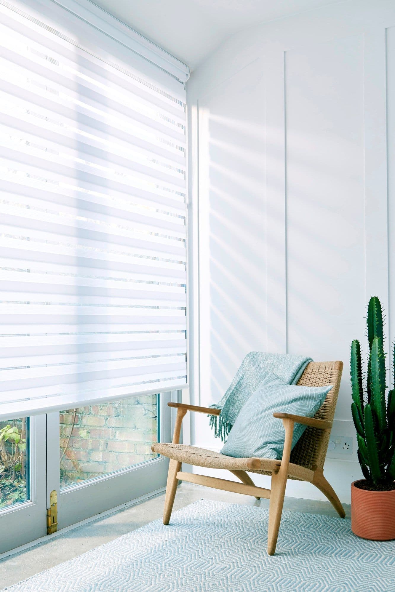 Dusk White Dimout Day and Night Blind