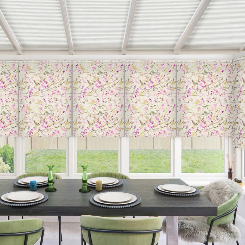 Lila Peony Roller Blind