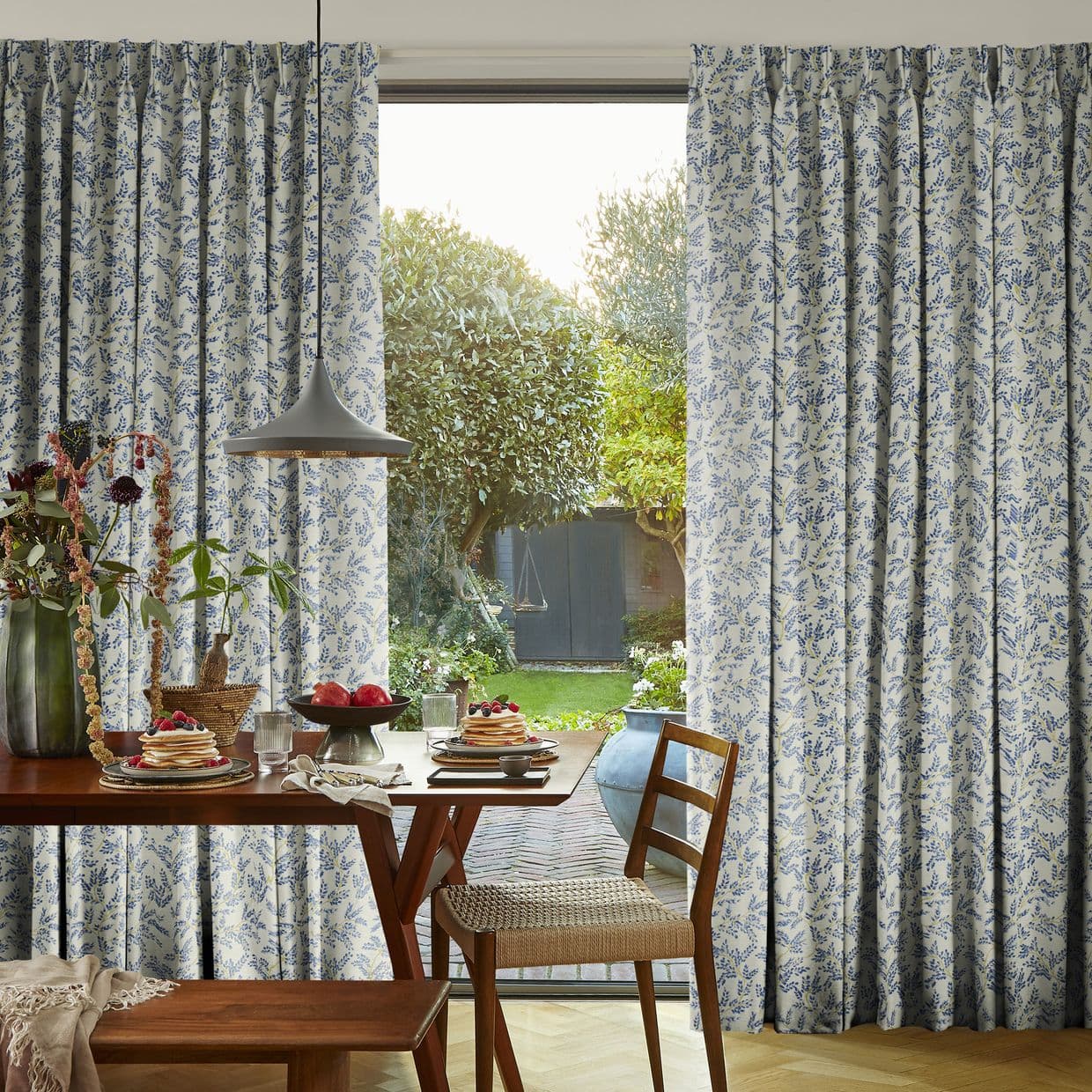 Delizia Indigo Curtain