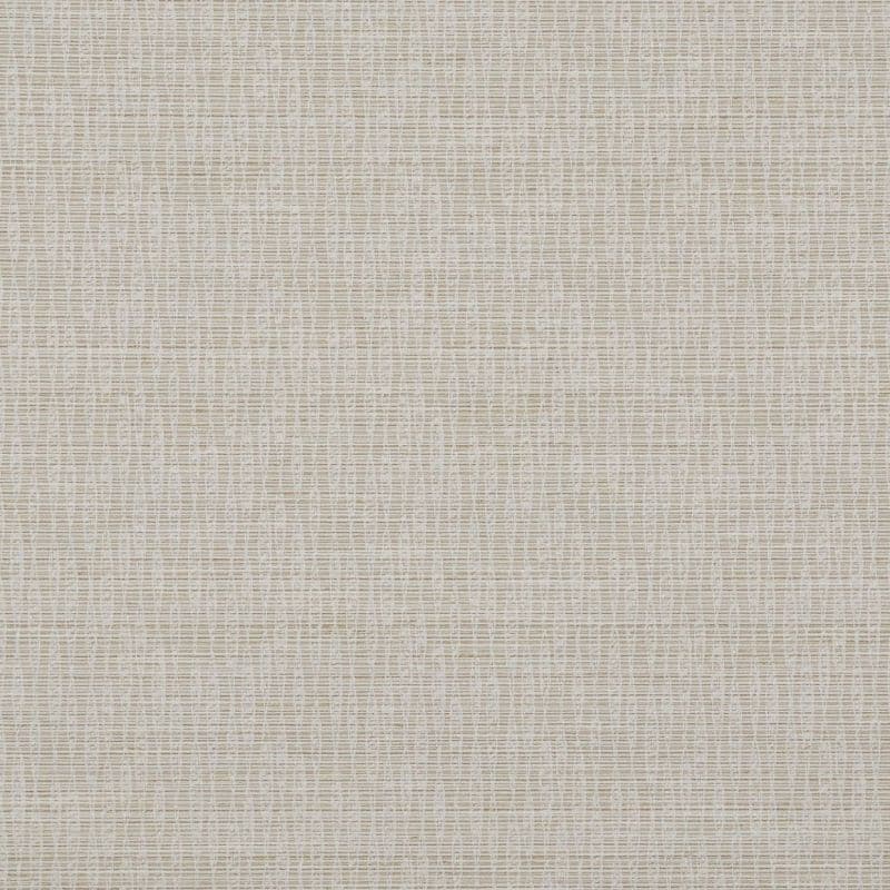 Beige woven wallpaper covering a flat surface; tight horizontal and vertical threads form a small grid texture, creating subtle light diffusion; close-up, evenly lit interior.