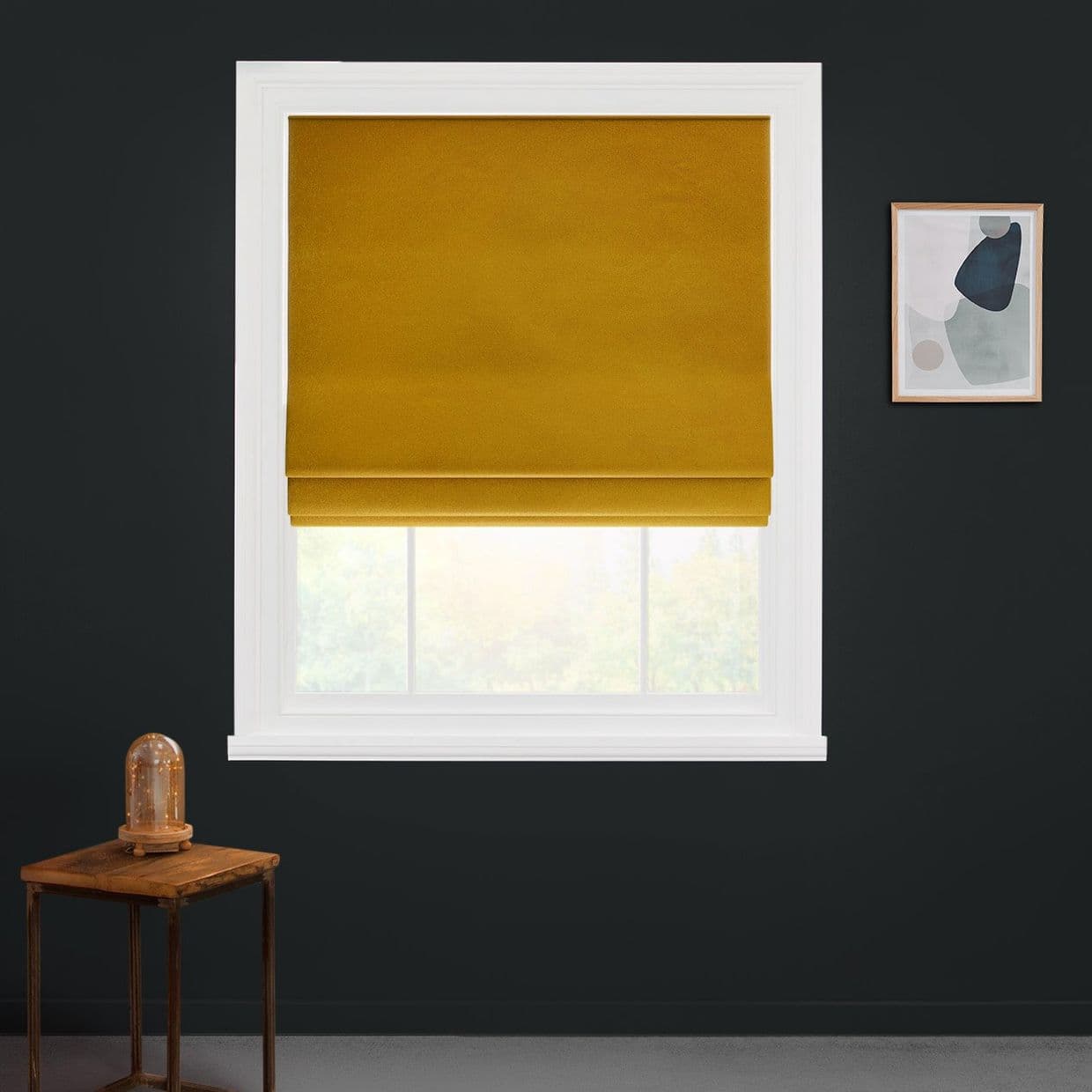 Darcia Velvet Aurum Roman blind