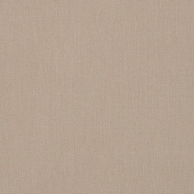 Beige woven fabric surface — lying flat, showing subtle vertical weave and fine texture — close-up under soft, diffuse light, neutral tone suggesting upholstery or wall covering.