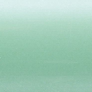 Textured frosted glass panel showing a soft horizontal green gradient from pale mint to deeper seafoam, speckled grain—uniformly lit close-up, no visible frame or surroundings.