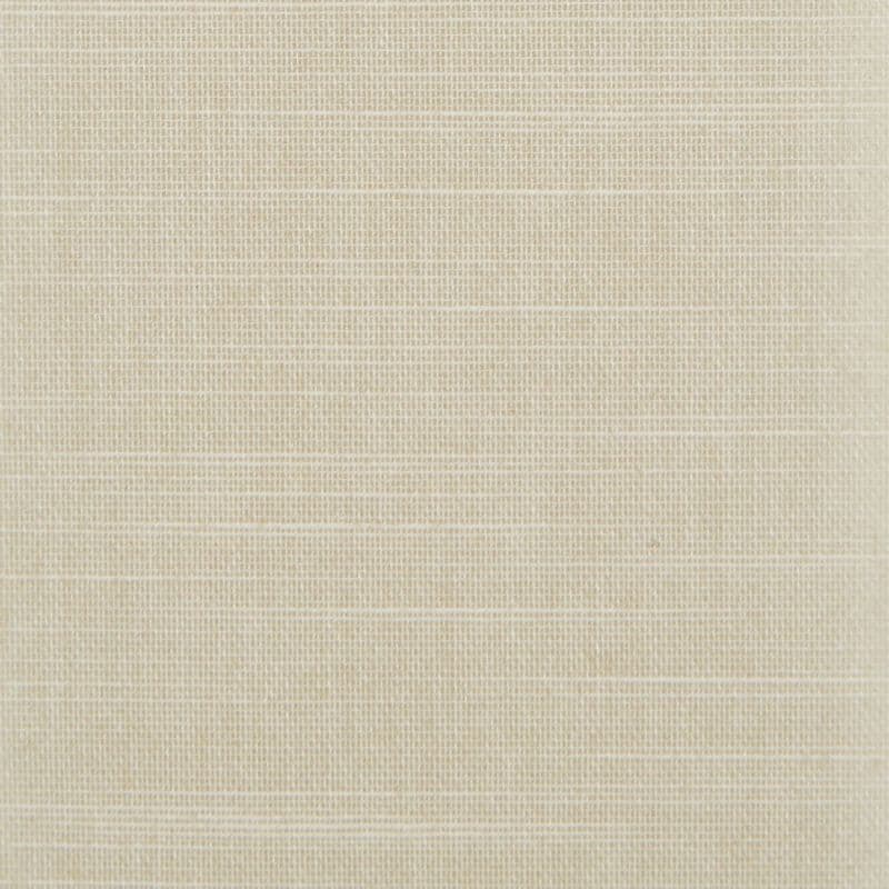 Beige woven shade, covering entire frame, tightly closed with visible horizontal and vertical weave texture; soft diffused lighting, neutral backdrop with no visible window or room features.
