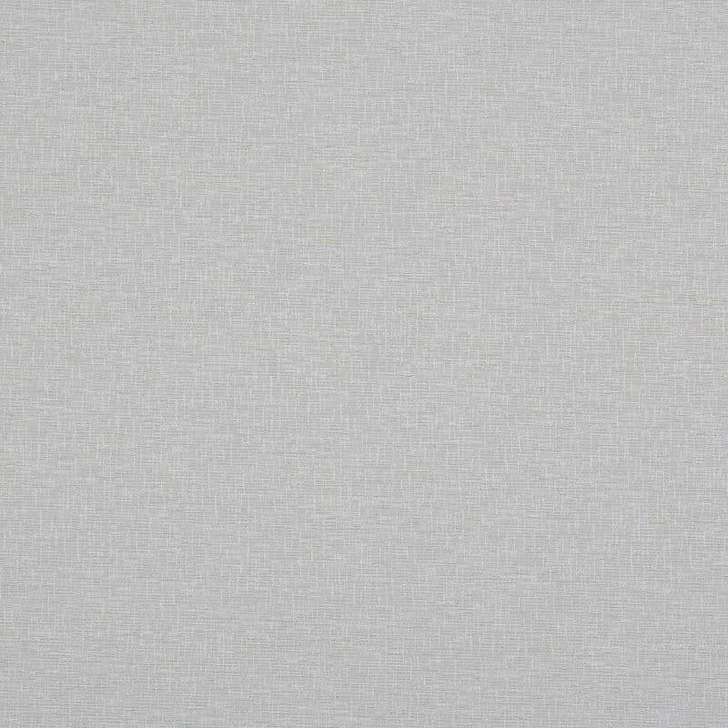 Light gray woven-texture wallpaper covering a wall, lying flat and undisturbed; soft even lighting in an interior space reveals a subtle crosshatch pattern and neutral, calm ambiance.