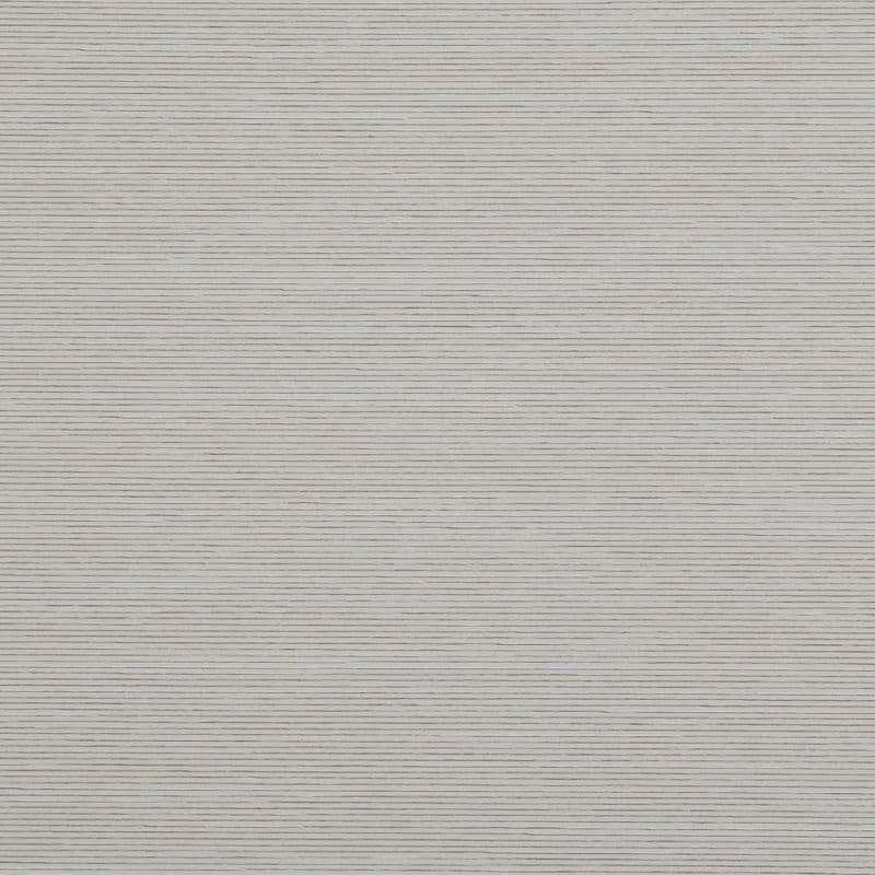 Beige horizontal pleated shade spanning the frame, fully closed; thin parallel ridges form a textured surface; close-up view of a neutral, evenly lit interior window covering.