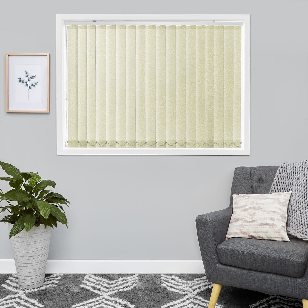 Valerie Olive Vertical Blind