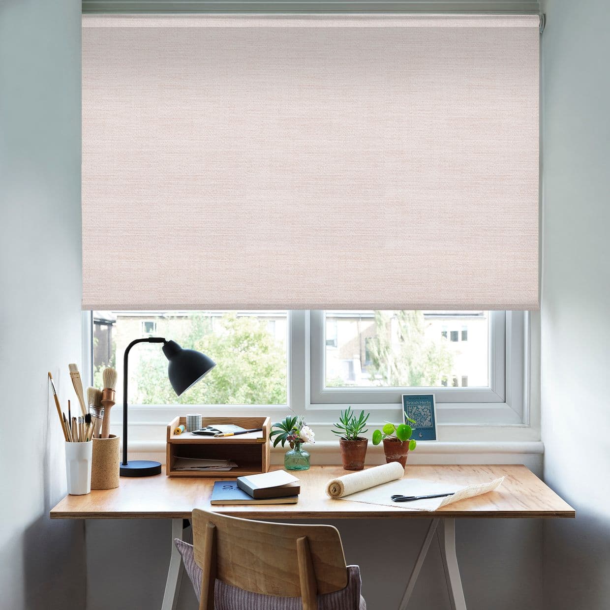 Kelis Blackout Natural Roller Blind