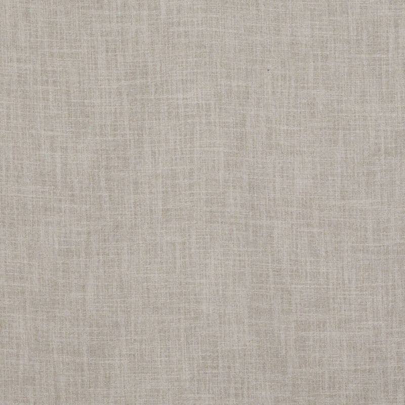Beige woven linen fabric, laid flat and showing a subtle crosshatch weave; evenly lit, neutral surface with no visible seams, patterns, or other objects.