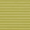 Pale yellow cellular (honeycomb) pleated blind, mounted and fully closed with evenly spaced horizontal cells; filtering and diffusing light, covering a window in an interior with soft, even lighting.