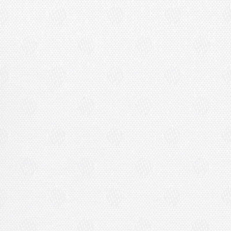 White woven wallpaper/fabric with a subtle repeating floral-diamond texture; laid flat and evenly lit, filling the frame in a close-up view that reveals a fine raised weave and soft diffuse lighting.
