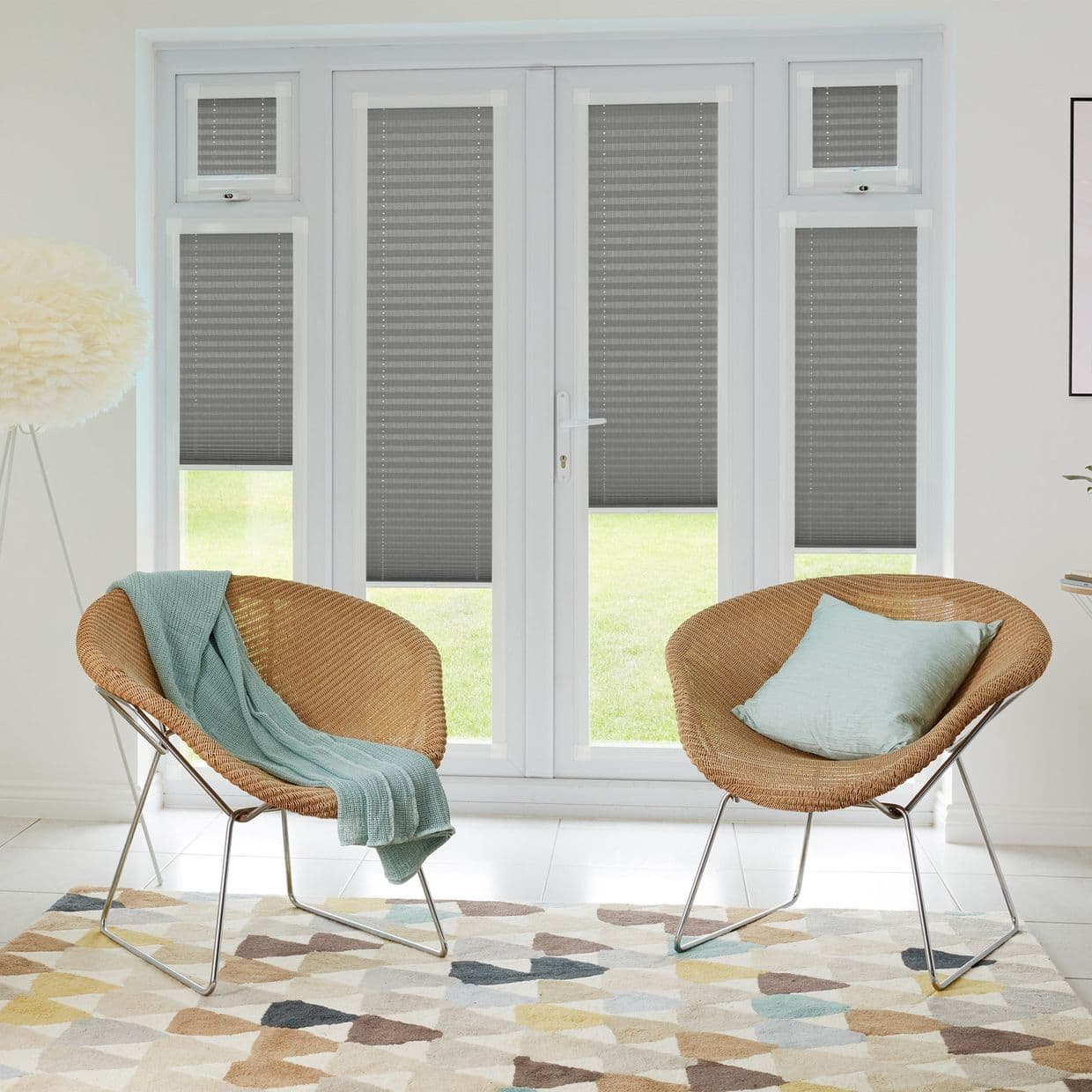 Thermashade Grey Perfect fit Pleated blind