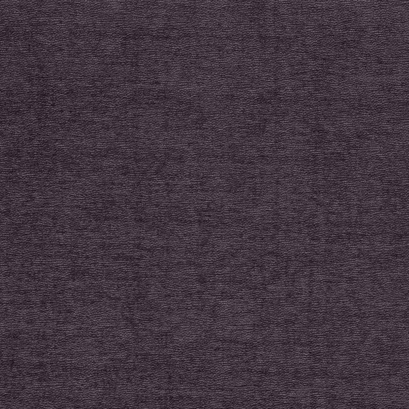 Dark plum, tightly looped upholstery fabric with fine horizontal ribbing across the frame; lying flat and taut, displaying uniform pile and subtle tonal variation in a well-lit close-up textile sample.