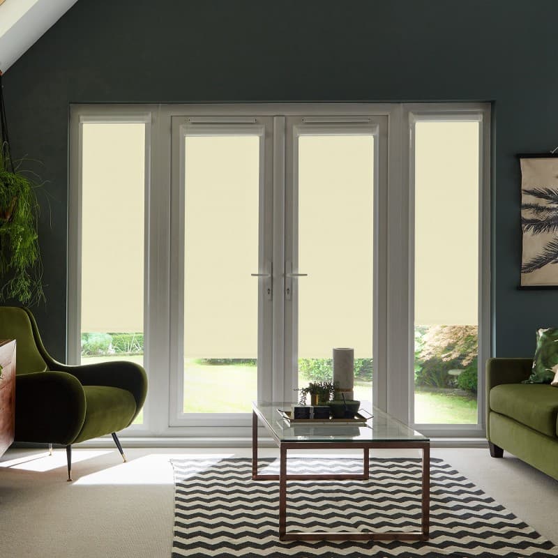 Baluga Blackout Calico Roller Blind