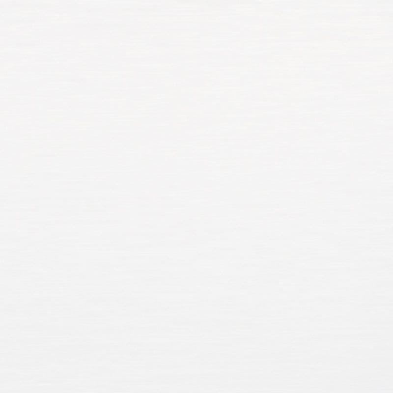 White textured surface fills the frame, showing faint horizontal striations; evenly lit, uniform area with no discernible objects or shadows.