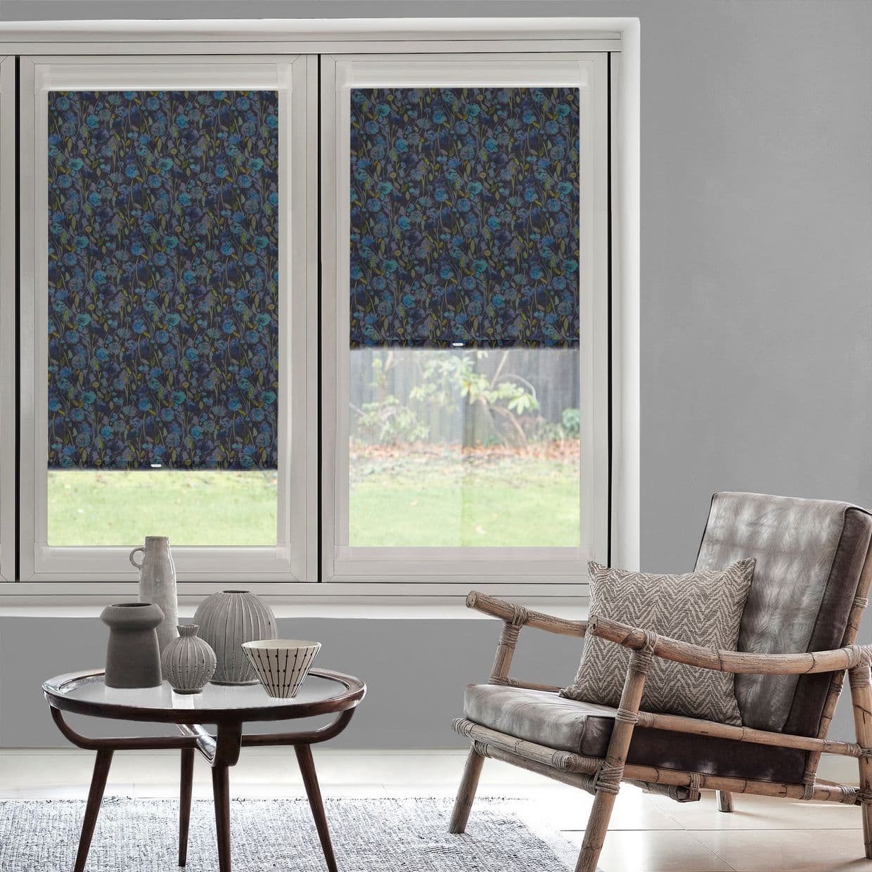 Grace Blackout Indigo Perfect Fit Roller blind
