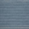 Horizontal pleated fabric shades (blue-gray) — fully closed, narrow horizontal folds blocking the view and softly diffusing light — filling the frame with even ambient lighting and no visible surroundings.