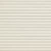 Cream pleated (cellular) blind, fully lowered with narrow horizontal folds; closed and filtering soft daylight; fills the frame, presenting a neutral, evenly lit surface with no visible room context.
