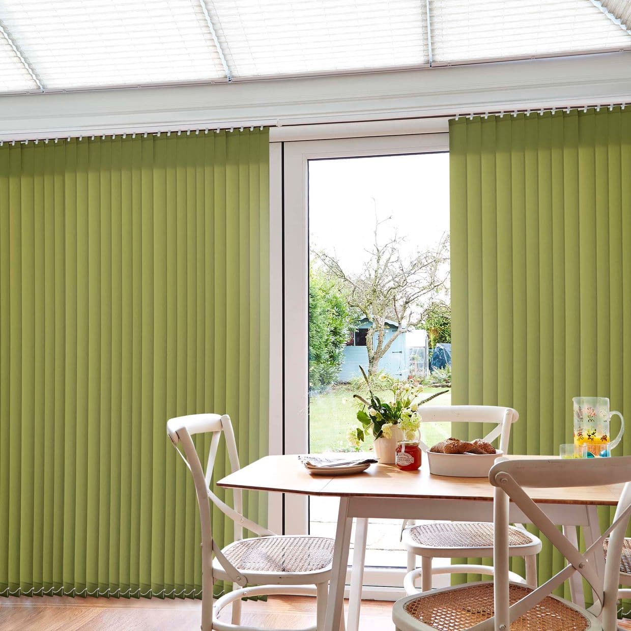Tresco Rural Green Conservatory Vertical Blind