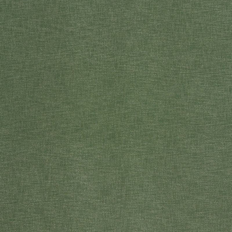 Olive-green woven fabric swatch — flat and stationary, showing fine linen-like texture and subtle tonal variation; cropped close-up under even lighting with no surrounding objects or visible edges.
