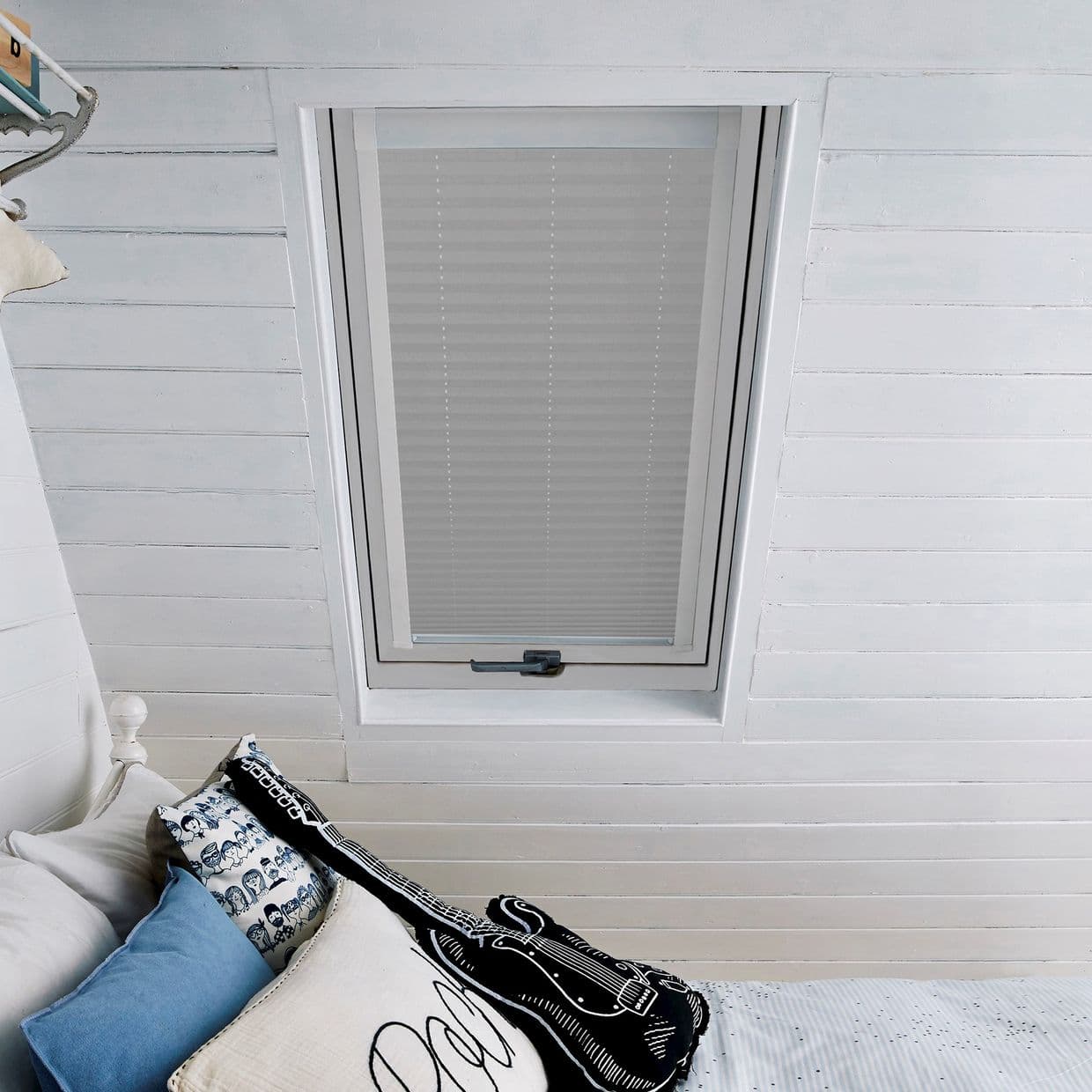 Crush Charcoal Skylight Pleated Blind