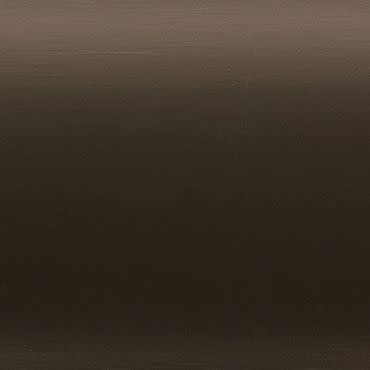 Brushed dark brown horizontal panel (wood or metal) filling the frame, exhibiting subtle grain and sheen, stationary and evenly lit, close-up view suggesting a wall or background surface.