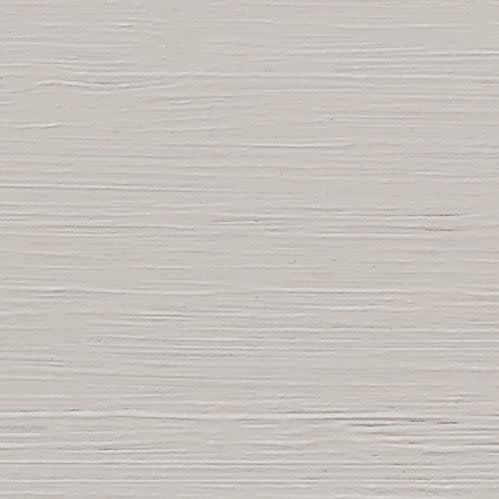 Off-white painted wooden panel displaying visible horizontal brush strokes and subtle grain; paint appears dried evenly; close-up flat surface under neutral lighting with no surrounding objects.