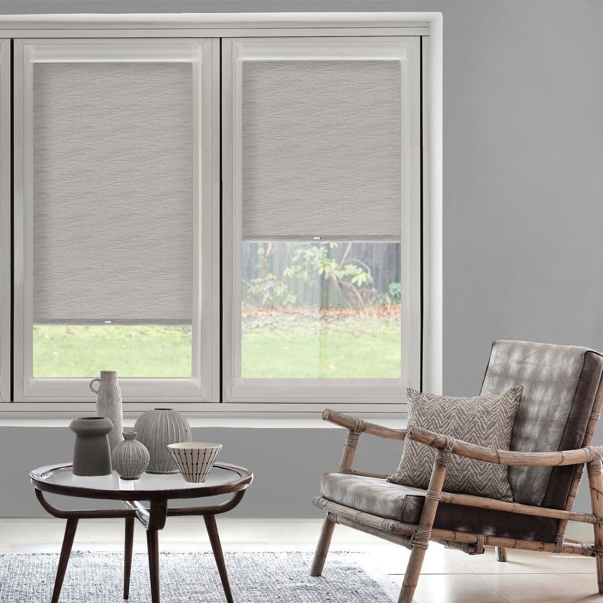 Oslo Silver Perfect Fit Roller blind